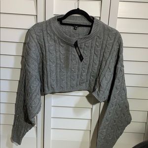 GRAY WINTER COZY SHORT SET